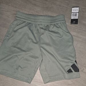 adidas Kids Olive Green Shorts